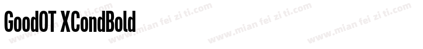 GoodOT XCondBold字体转换